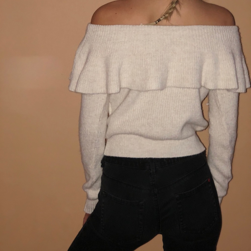 Off the shoulder sweater